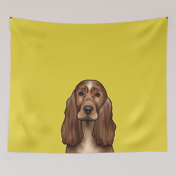 Item preview, Cocker Spaniel Dog Portrait - Yellow designed and sold by JadeMadeThis.
