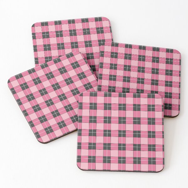 Item preview, black pink plaid designed and sold by ZiphGames.