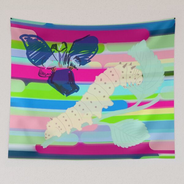 Item preview, 90s Electronica neon nature  designed and sold by Rogue-Bear-Art.