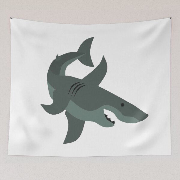 Item preview, Scary Great White Shark Catoon designed and sold by grounds.