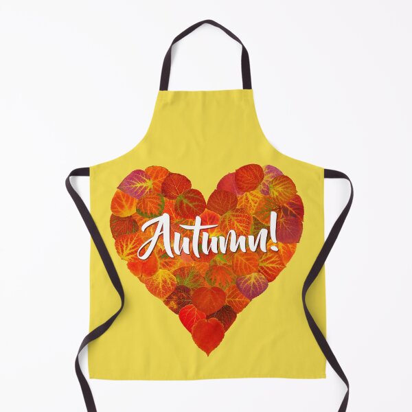 Item preview, I Love Autumn, Bold—Red Aspen Leaf Heart 1 designed and sold by GobaFineArts.