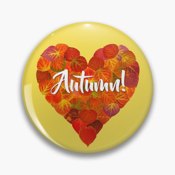 Item preview, I Love Autumn, Bold—Red Aspen Leaf Heart 1 designed and sold by GobaFineArts.
