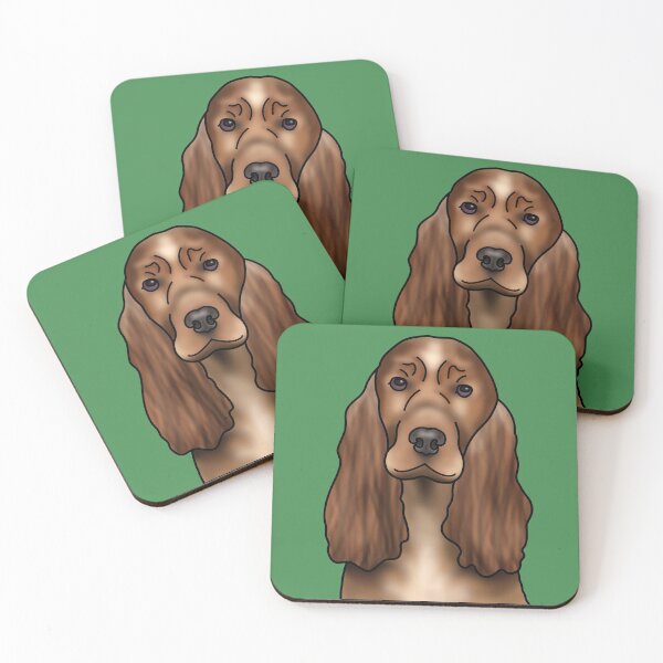 Item preview, Cocker Spaniel Dog Portrait - Green designed and sold by JadeMadeThis.