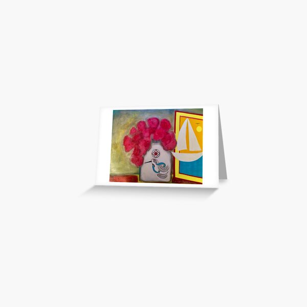 open window open heart Greeting Card