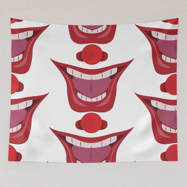Item preview, Clown cartoon mouth lips mask designed and sold by portokalis.