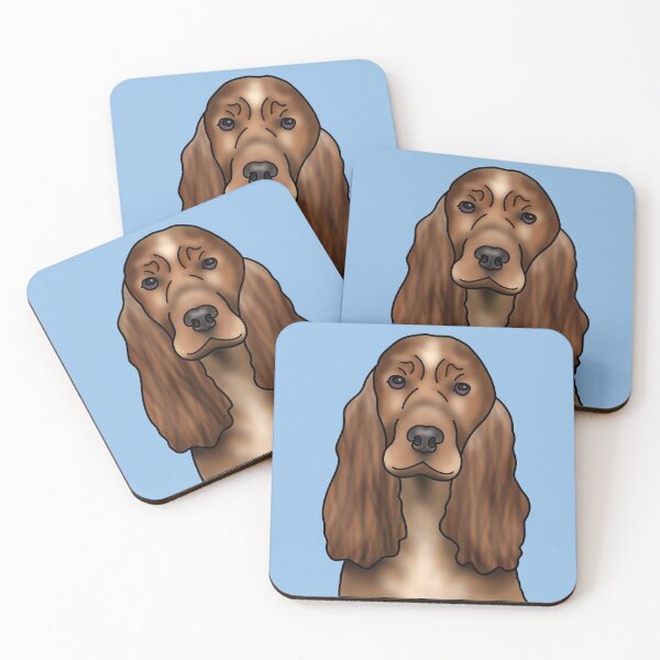 Item preview, Cocker Spaniel Dog Portrait - Blue designed and sold by JadeMadeThis.