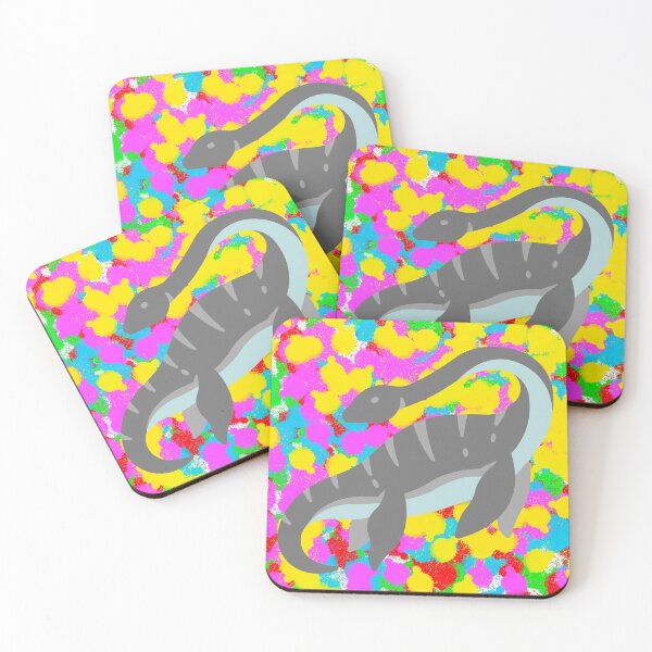 Item preview, Elasmosaurus Pop Colour/Color Tie Dye Background Cool designed and sold by IBMClothing.