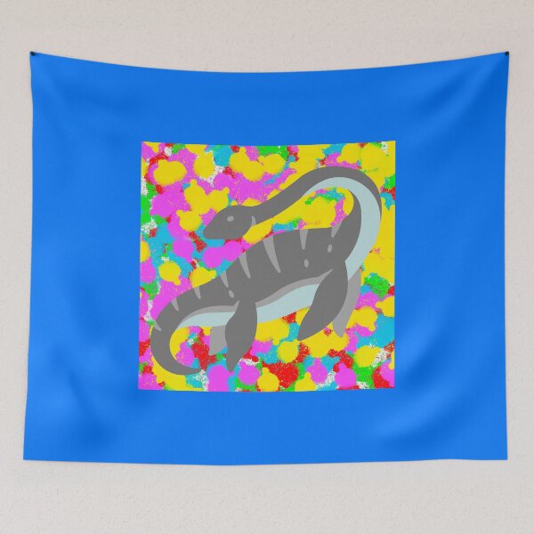 Item preview, Elasmosaurus Pop Colour/Color Tie Dye Background Cool designed and sold by IBMClothing.