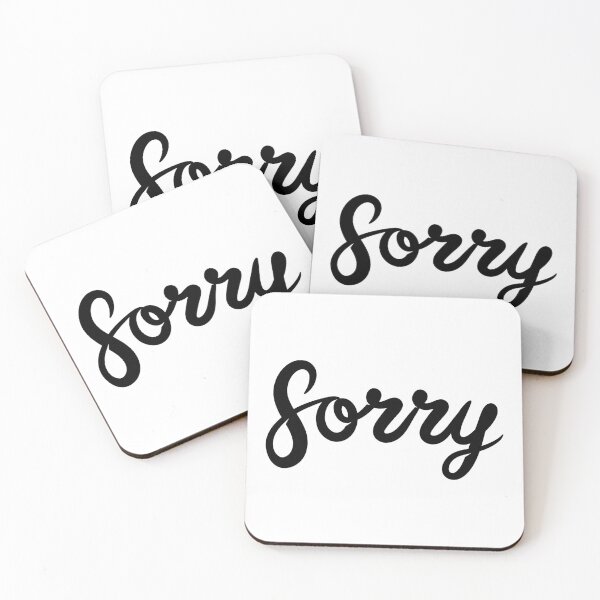 Item preview, SORRY (Plain Black) designed and sold by Sorrrry.