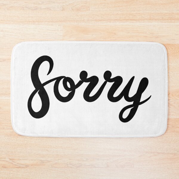 Item preview, SORRY (Plain Black) designed and sold by Sorrrry.