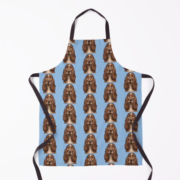 Item preview, Cocker Spaniel Dog Portrait - Pattern - Blue designed and sold by JadeMadeThis.