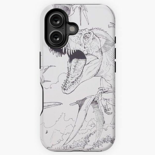 Tyrannosaurus rex on the run! by Jason C. Poole iPhone Tough Case