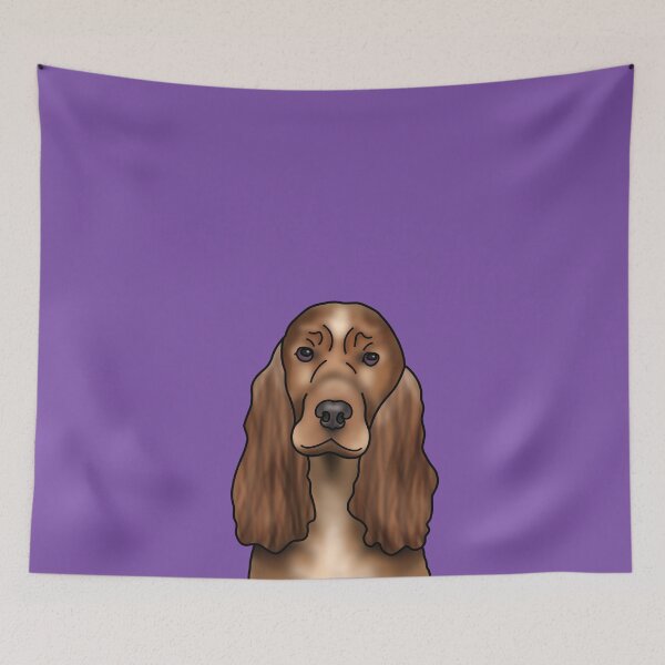 Item preview, Cocker Spaniel Dog Portrait - Purple designed and sold by JadeMadeThis.