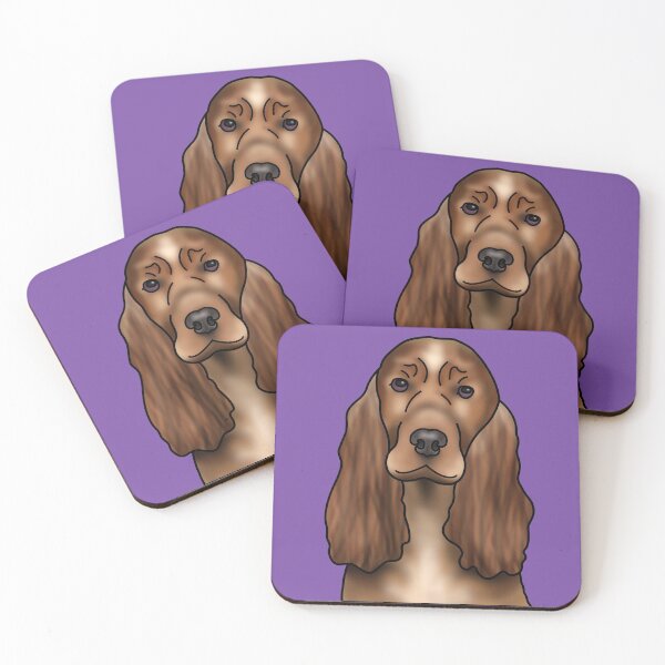 Item preview, Cocker Spaniel Dog Portrait - Purple designed and sold by JadeMadeThis.