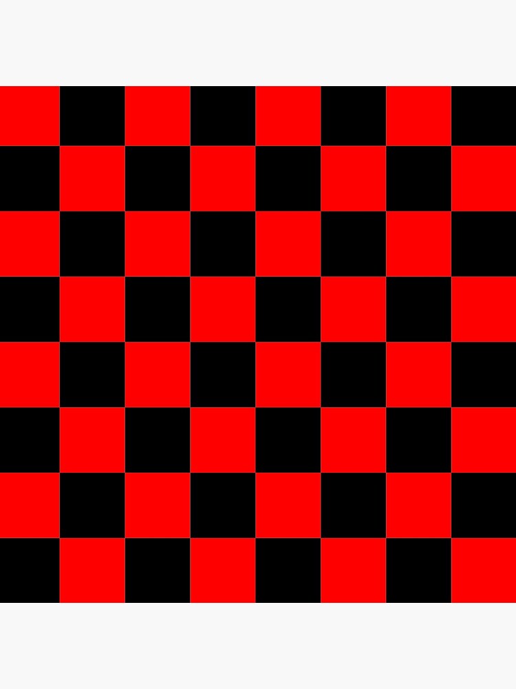 Red and Black Checkerboard Pattern 