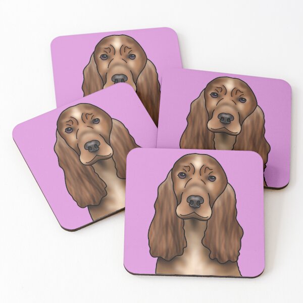 Item preview, Cocker Spaniel Dog Portrait - Pink designed and sold by JadeMadeThis.