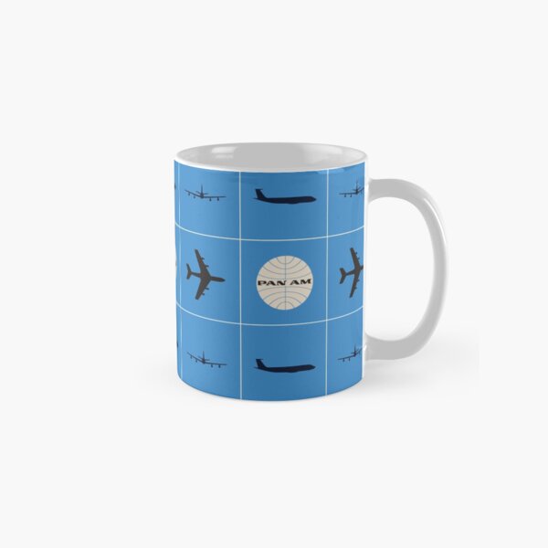 Vista previa del artículo con la obra «Aviones de Pan Am y globo con patrón cuadrado», diseñado y vendido por Pan American World Airways, Inc..