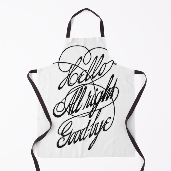 Item preview, Hello, All Right, Goodbye! Vintage Hand Lettering designed and sold by RecklessRosey.