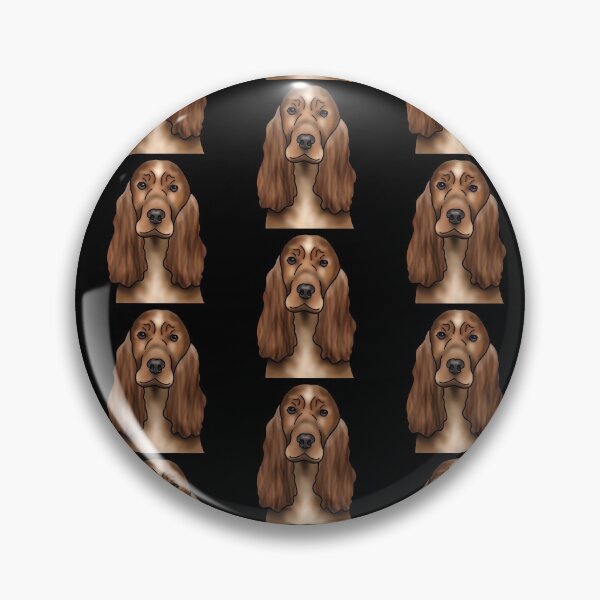 Item preview, Cocker Spaniel Dog Portrait - Pattern - Black designed and sold by JadeMadeThis.