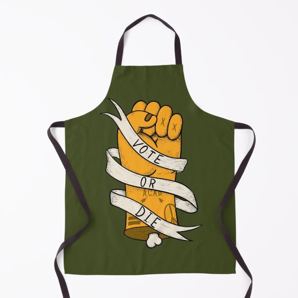 Item preview, Vote or Die - (3 colores disponibles) Puño de poder - Amarillo Pantone Chive Green | Acabar con el racismo | Votarlo Salvar América | Permanecer juntos | Juntos podemos estar de pie | Habla | Pop Surrealismo Lowbrow Art designed and sold by Any Color Designs.