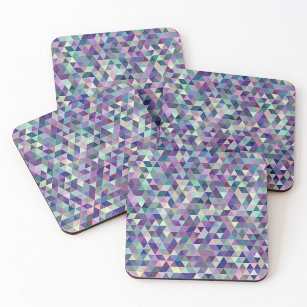 Item preview, Colorful triangles abstract geometric pattern designed and sold by likebakerdo.
