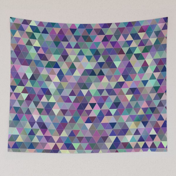 Item preview, Colorful triangles abstract geometric pattern designed and sold by likebakerdo.