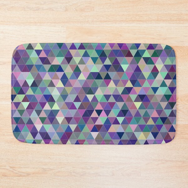 Item preview, Colorful triangles abstract geometric pattern designed and sold by likebakerdo.