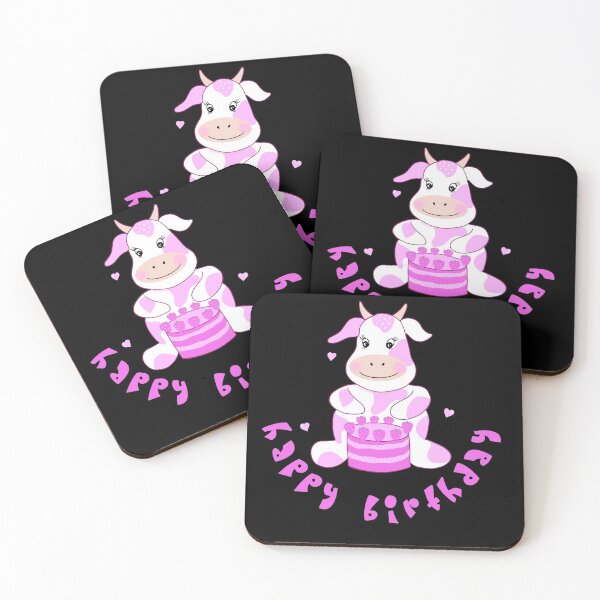 Item preview, Happy birthday strawberry cow  designed and sold by PG Illustration.