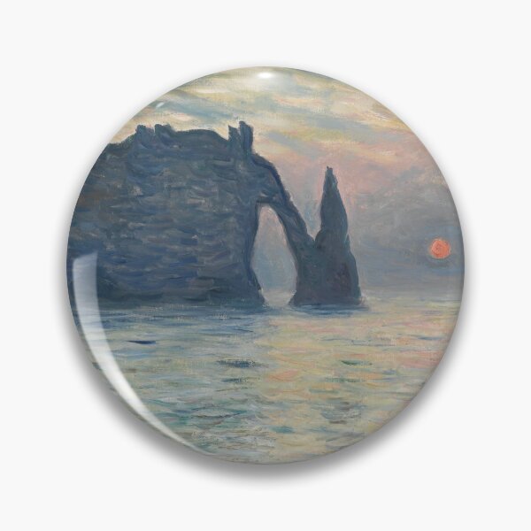 Item preview, The Cliff, Étretat, Sunset by Claude Monet (1883) designed and sold by EonDesigns.