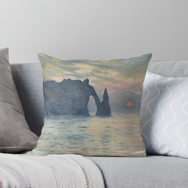 Item preview, The Cliff, Étretat, Sunset by Claude Monet (1883) designed and sold by EonDesigns.