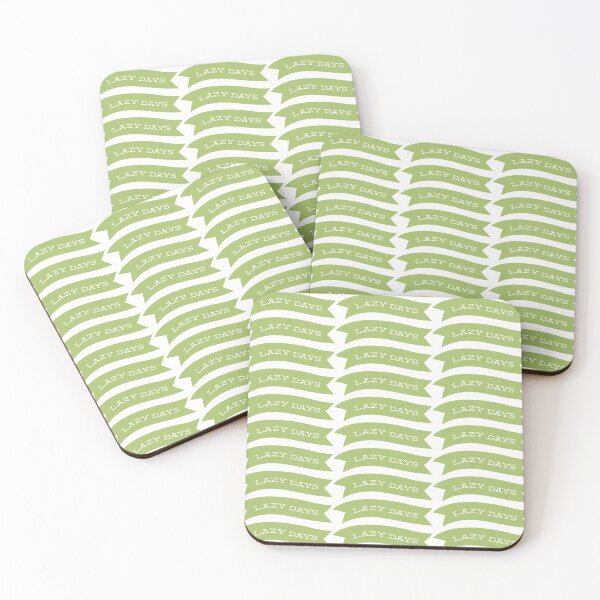 Item preview, Lazy Days Green Banner Pattern designed and sold by Textography1.