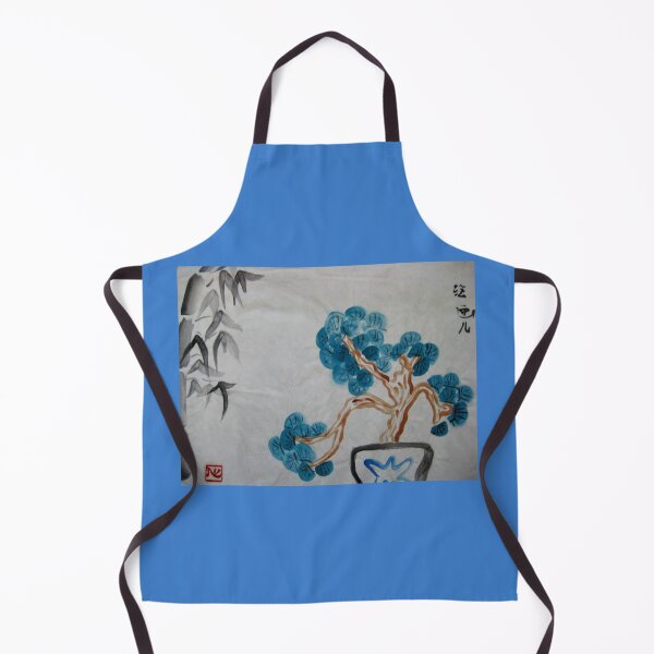 Item preview, Bonzai with blue flowers designed and sold by Mathilde GT.