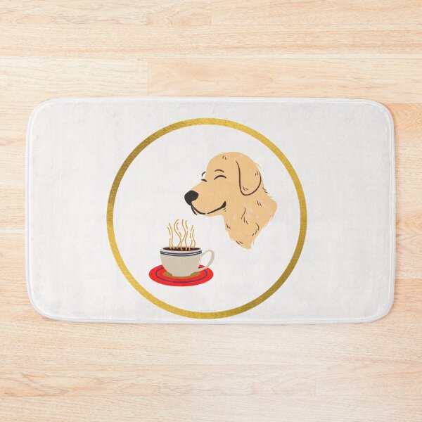 Item preview, Golden Retriever Smelling Coffee designed and sold by davidhipp.