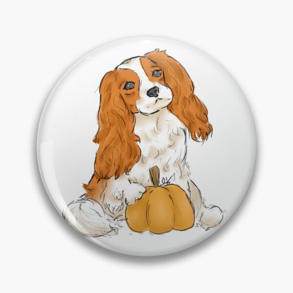 Item preview, king charles spaniel designed and sold by DoodlesByBelle.
