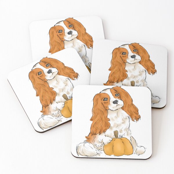 Item preview, king charles spaniel designed and sold by DoodlesByBelle.