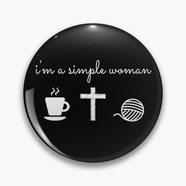 Item preview, I'm a Simple Woman - Coffee, Jesus and Yarn designed and sold by BossyStuff.