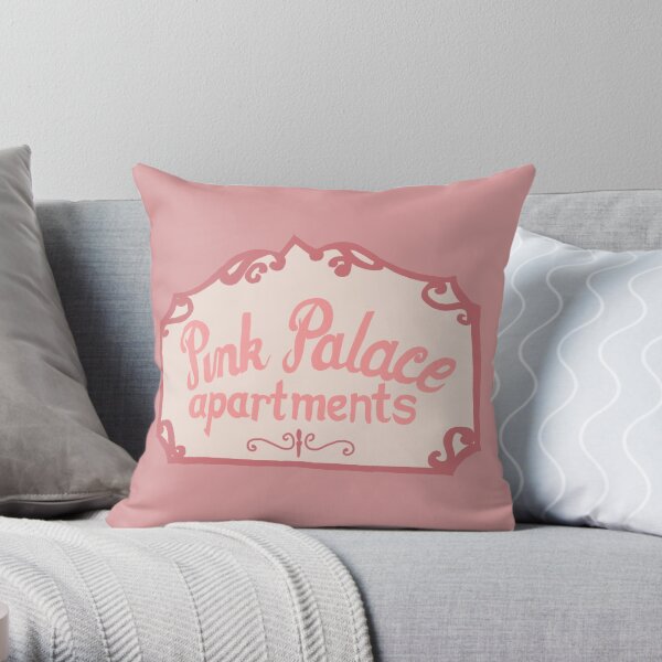Pink Palace Throw Pillow