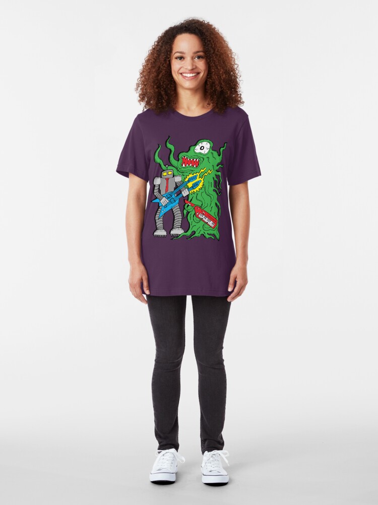 Alternate view of Robot Monster Power Jam Slim Fit T-Shirt