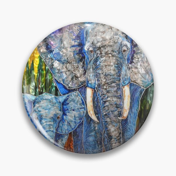 Item preview, Blue Mama and Baby Elephants designed and sold by Tina Brunetti.