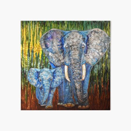 Item preview, Blue Mama and Baby Elephants designed and sold by Tina Brunetti.