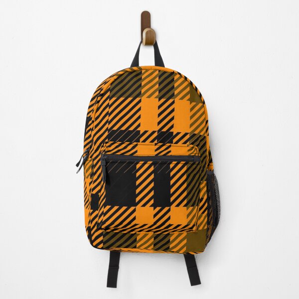 Artikelvorschau, Kariertes leuchtendes Orange und Schwarz entworfen und verkauft von inquestyle.