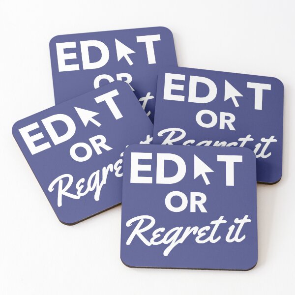 Item preview, Edit or Regret it Design designed and sold by The Editor's Soft-Wear.