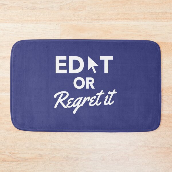 Item preview, Edit or Regret it Design designed and sold by The Editor's Soft-Wear.