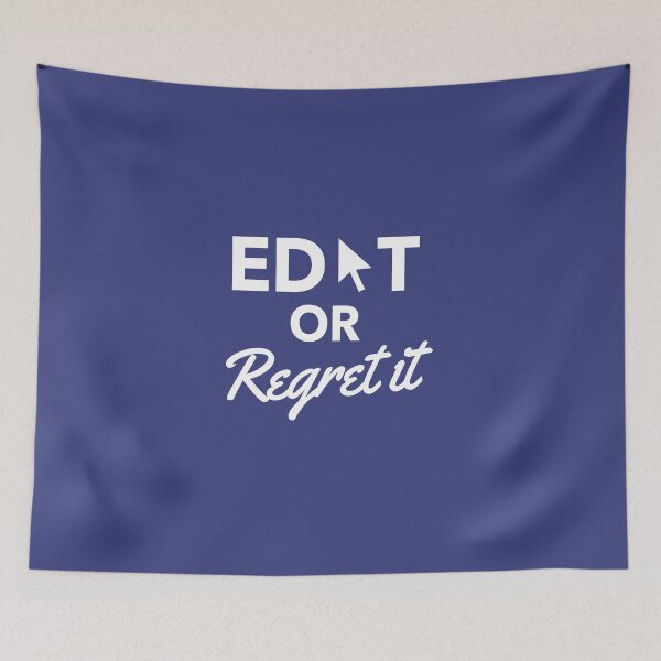 Item preview, Edit or Regret it Design designed and sold by The Editor's Soft-Wear.