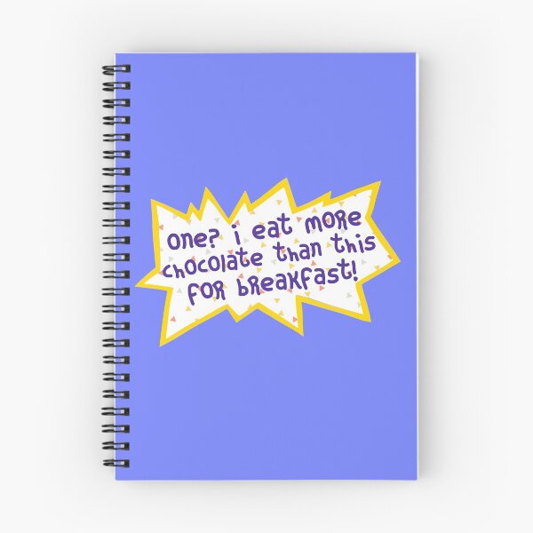 Item preview, Purple Angelica one? i eat more chocolate than this for breakfast! Logo Quote 90s Retro Birthday Design Cartoon designed and sold by Sunny Collections.