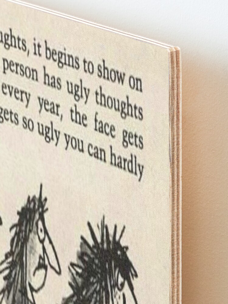 Alternate view of Roald Dahl the twits Mounted Print
