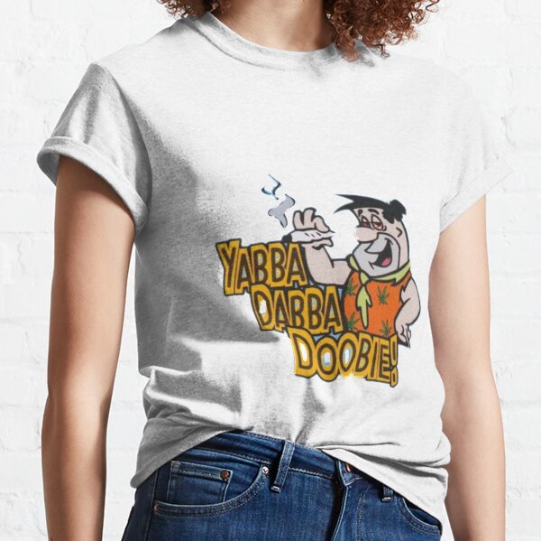 Vista previa del artículo con la obra «Yabba Dabba Doobie!», diseñado y vendido por Sarah Bramley.