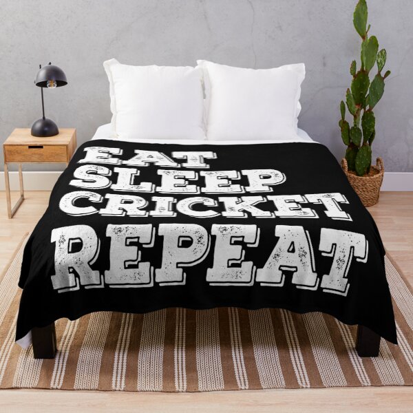 Item preview, Eat Sleep Cricket Repeat designed and sold by meedTee.