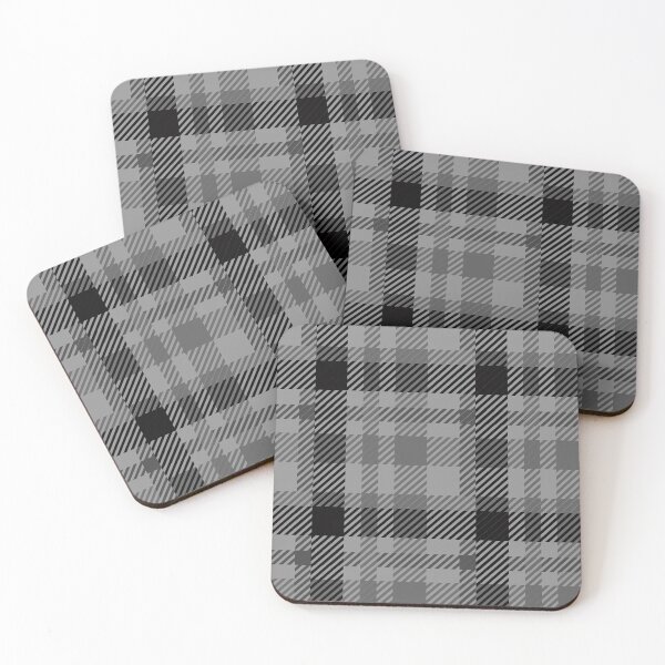 Item preview, Plaid Bright Gray and Black designed and sold by inquestyle.