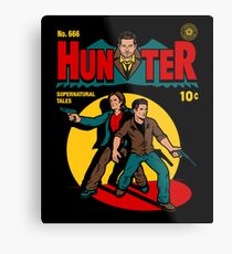 Hunter Comic Metal Print